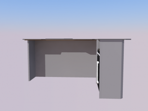 chehoud office desk model 16 3D मॉडल