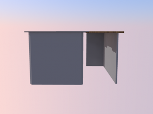 chehoud office desk model 16 3D मॉडल