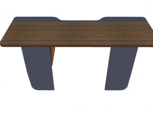 collection office desks chehoud collection gray and wood 3D Model
