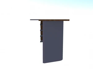 collection office desks chehoud collection gray and wood 3D Model
