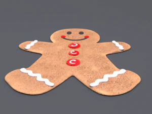piernikowy ludzik Model 3D