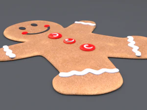 piernikowy ludzik Model 3D