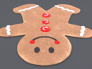 gingerbread man Modelo 3D