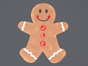 gingerbread man Modelo 3D