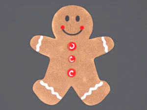 piernikowy ludzik Model 3D