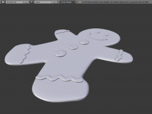 gingerbread man Modelo 3D