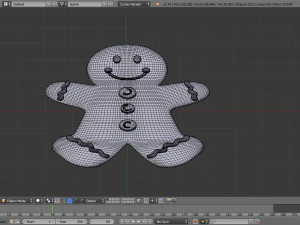 piernikowy ludzik Model 3D