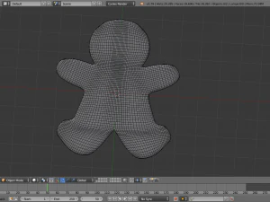 piernikowy ludzik Model 3D