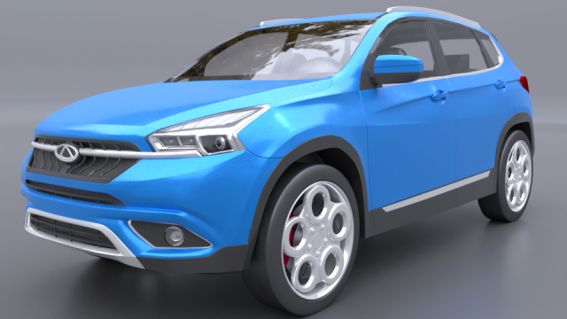 chery tiggo 7 3D Модель .c4d .max .obj .3ds .fbx .stl .blend 