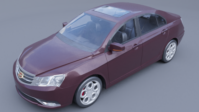 geely emgrand ec7 3D Модель .c4d .max .obj .3ds .fbx .stl .blend 