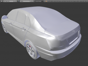 geely emgrand ec7 3D Модель