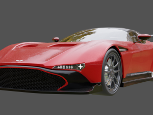 Aston martin vulcan 3D 模型
