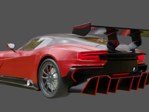Aston martin vulcan 3D 模型