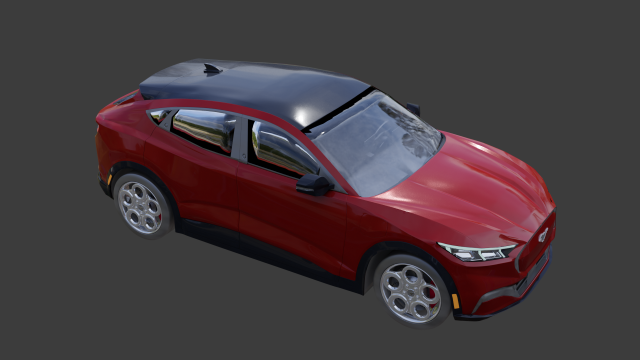Mustang mach e 3D 模型 .c4d .max .obj .3ds .fbx .stl .blend 