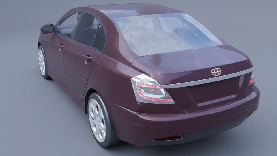Geely ec7 3D Model .c4d .max .obj .3ds .fbx .stl .blend 