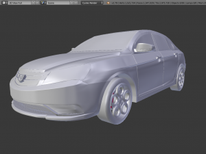 Geely ec7 Modelo 3D