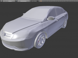 Geely ec7 Modelo 3D