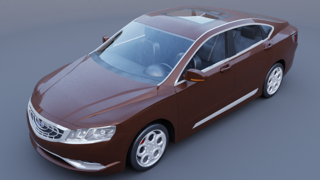Geely gc 9 3D Модель .c4d .max .obj .3ds .fbx .stl .blend 