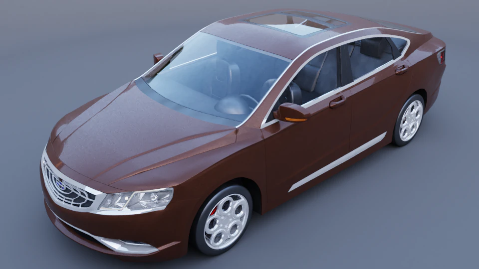 Geely gc 9 3D Model .c4d .max .obj .3ds .fbx .stl .blend
