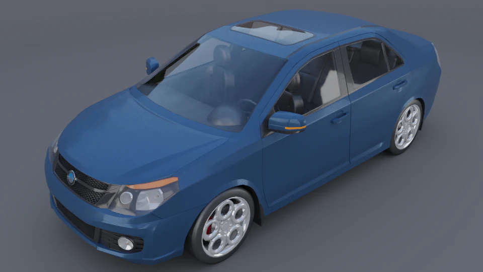 Geely gc 6 3D Model .c4d .max .obj .3ds .fbx .stl .blend 