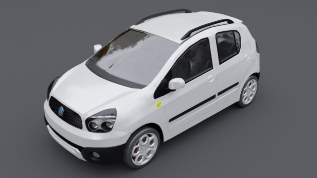 Geely panda lc cross 3D Model .c4d .max .obj .3ds .fbx .stl .blend