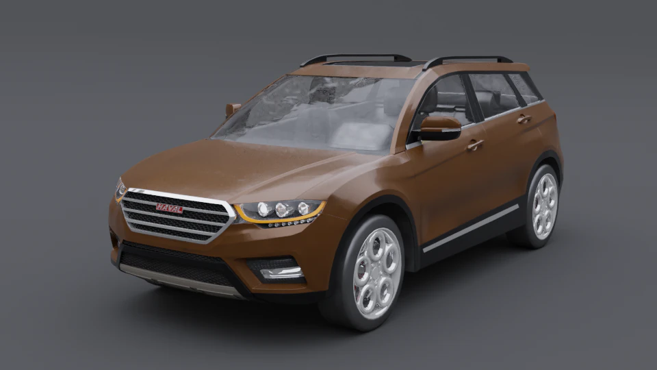 Haval h6 3D Model .c4d .max .obj .3ds .fbx .stl .blend 