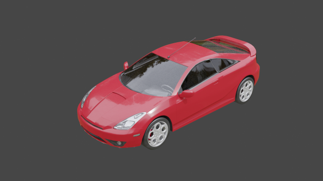 Toyota celica 3Dモデル .c4d .max .obj .3ds .fbx .stl .blend 