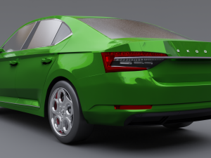 Skoda superb iv 3D Модель