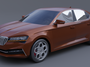 Skoda superb iv 3D Модель