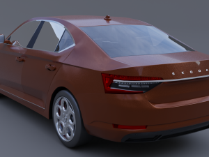 Skoda superb iv 3D Модель