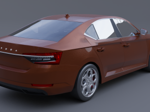 Skoda superb iv 3D Модель