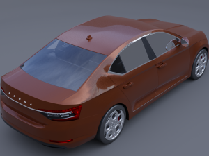 Skoda superb iv 3D Модель