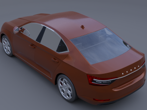 Skoda superb iv 3D Модель