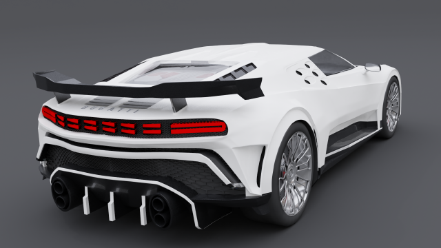 Bugatti centodieci 3D-Modell .c4d .max .obj .3ds .fbx .stl .blend 