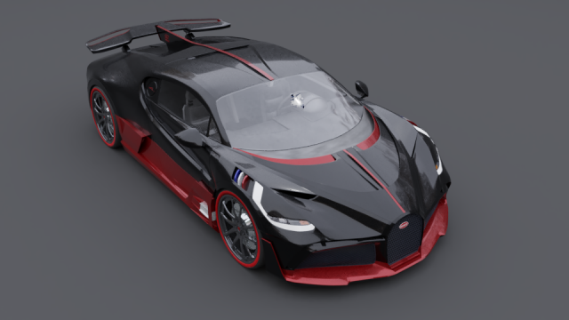 Bugatti divo 3D 模型 .c4d .max .obj .3ds .fbx .stl .blend 
