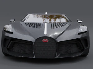 Bugatti la voiture noire 3D Model