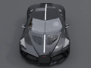 Bugatti la voiture noire 3D Model