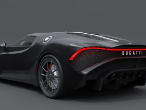 Bugatti la voiture noire 3D Model