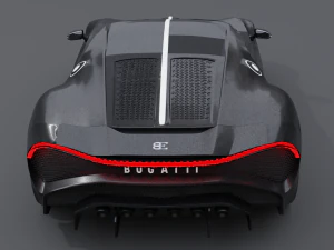 Bugatti la voiture noire 3D Model