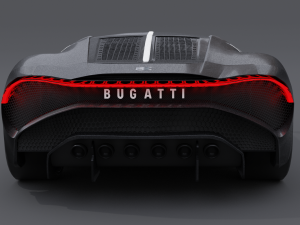 Bugatti la voiture noire 3D Модель