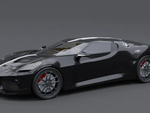 Bugatti la voiture noire 3D Model