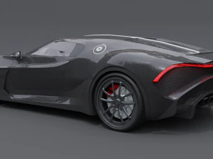 Bugatti la voiture noire 3D Model
