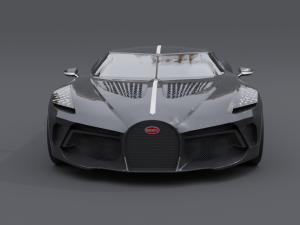 Bugatti la voiture noire 3D Модель