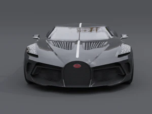 Bugatti la voiture noire 3D Model