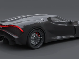 Bugatti la voiture noire 3D Model