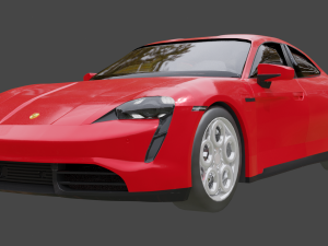 Porsche Taycan Turbo s 3D Model