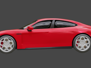 Porsche Taycan Turbo s 3D Model