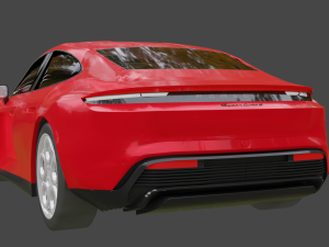 Porsche Taycan Turbo s 3D Model