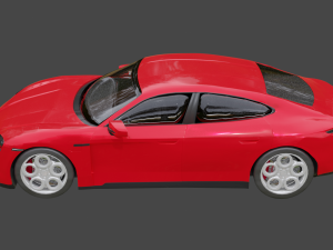 Porsche Taycan Turbo s 3D Model