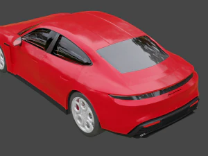 Porsche Taycan Turbo s 3D Model